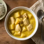 Curry jaune recette au poulet avec lait de coco et pommes de terre