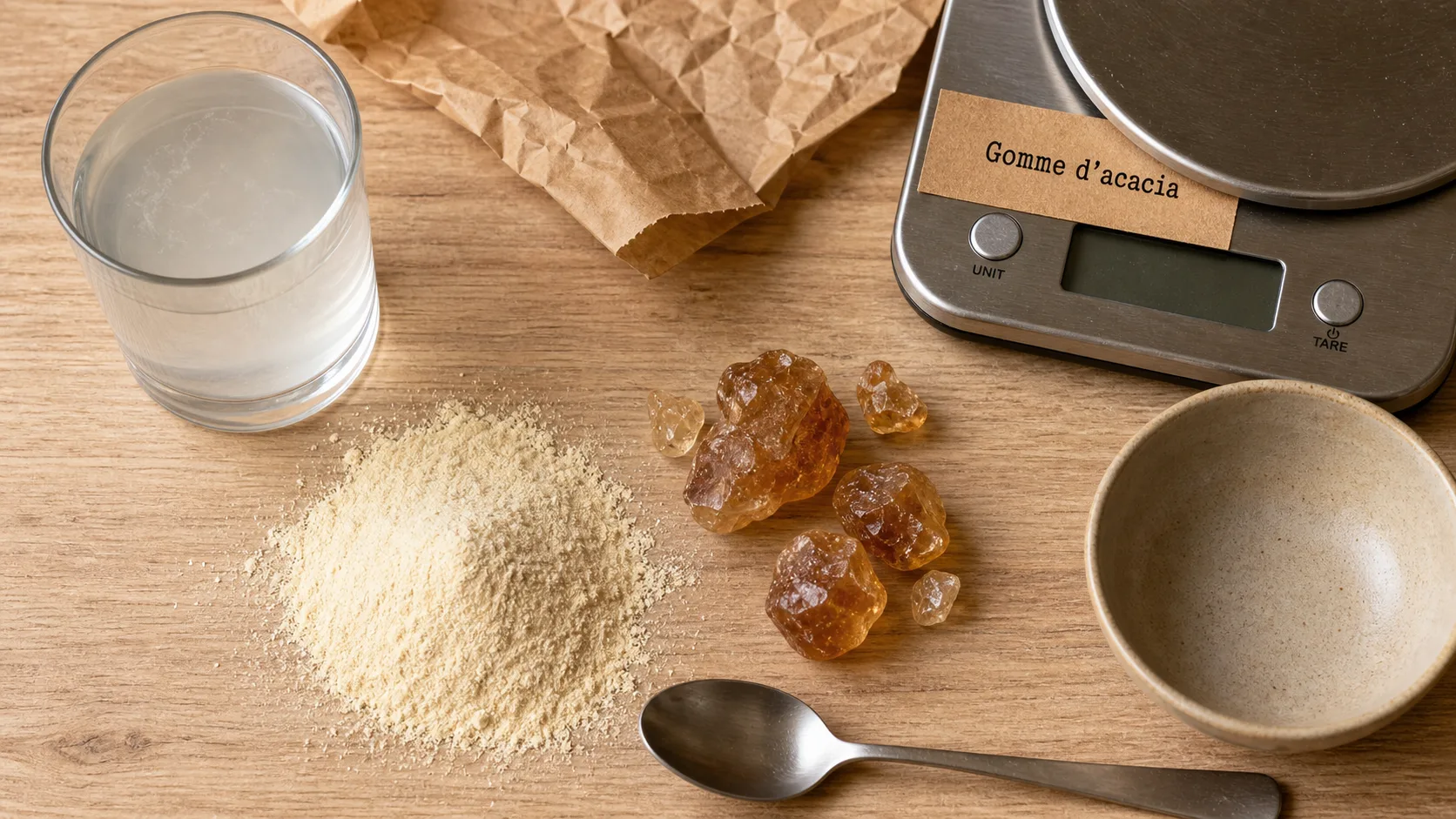 Gomme arabique bienfaits digestifs, fibres solubles