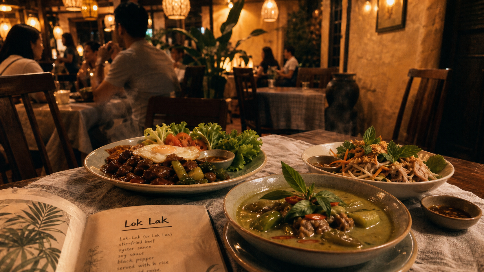 Maong Bai Seclin : cuisine thaï-khmère, plats Lok Lak et curry vert