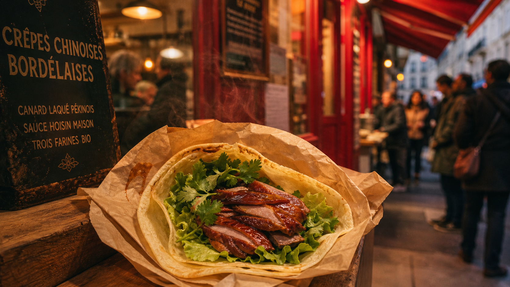 Mr Bing restaurant : crêpes chinoises à Bordeaux, sauce secrète