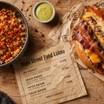 Raya street food Nancy GD Cœur : riz crousty Lobau, sauce dynamite