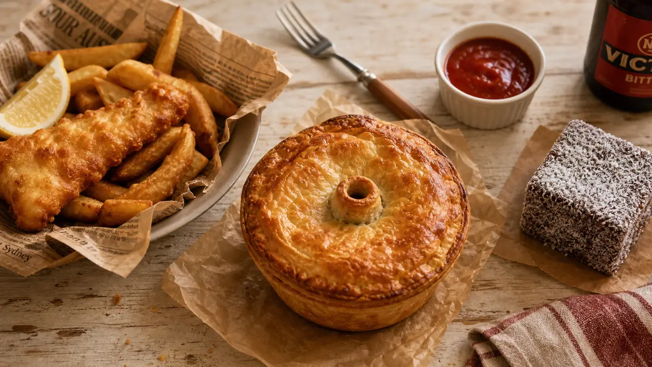 Plat australien : meat pie australienne dorée