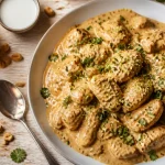 Recette de poulet au beurre de cacahuète : poulet tendre, sauce crémeuse