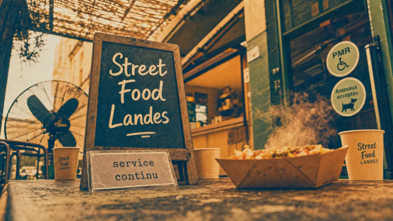Street food landes à Dax, service continu, terrasse et livraison