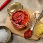 pate de piment recette maison en 30 minutes, pot en verre et piments frais