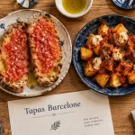 Recette tapas barcelone : pa amb tomàquet et patatas bravas, aïoli