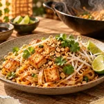 Top 10 plat asiatique : pad thaï au tofu, citron vert