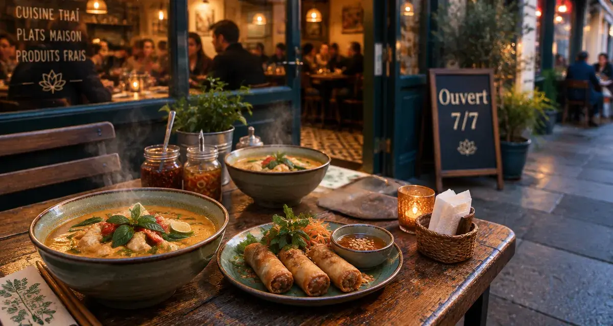 Chô Chaï Nîmes : thaï street food, bols curry coco et nems